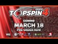 Top Spin 4 Announcement Trailer for PS3, Wii and Xbox 360